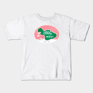 1950's Aloha from Maui Hawaii Kids T-Shirt